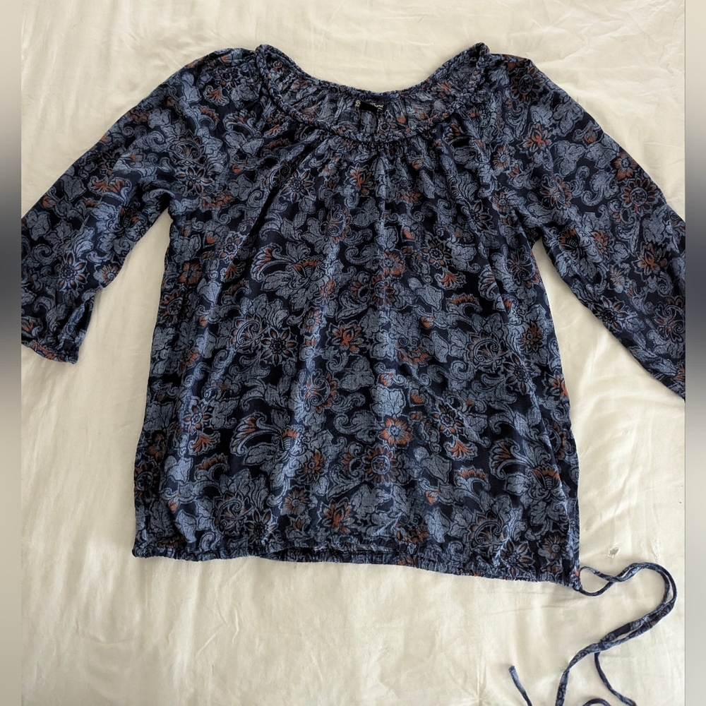 Lucky Brand Boho Peasant Top